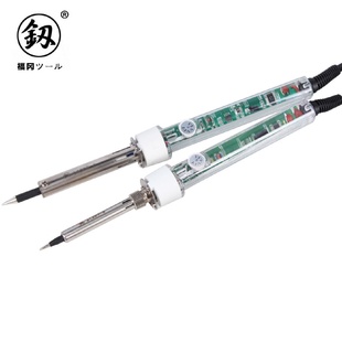 供应福冈防烫硅胶可调温电烙铁恒温80W内热外热尖头可调温