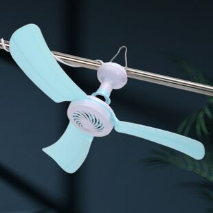三叶吊扇风扇床上小型微风电风扇宿舍插电可选调速器开关迷你家用