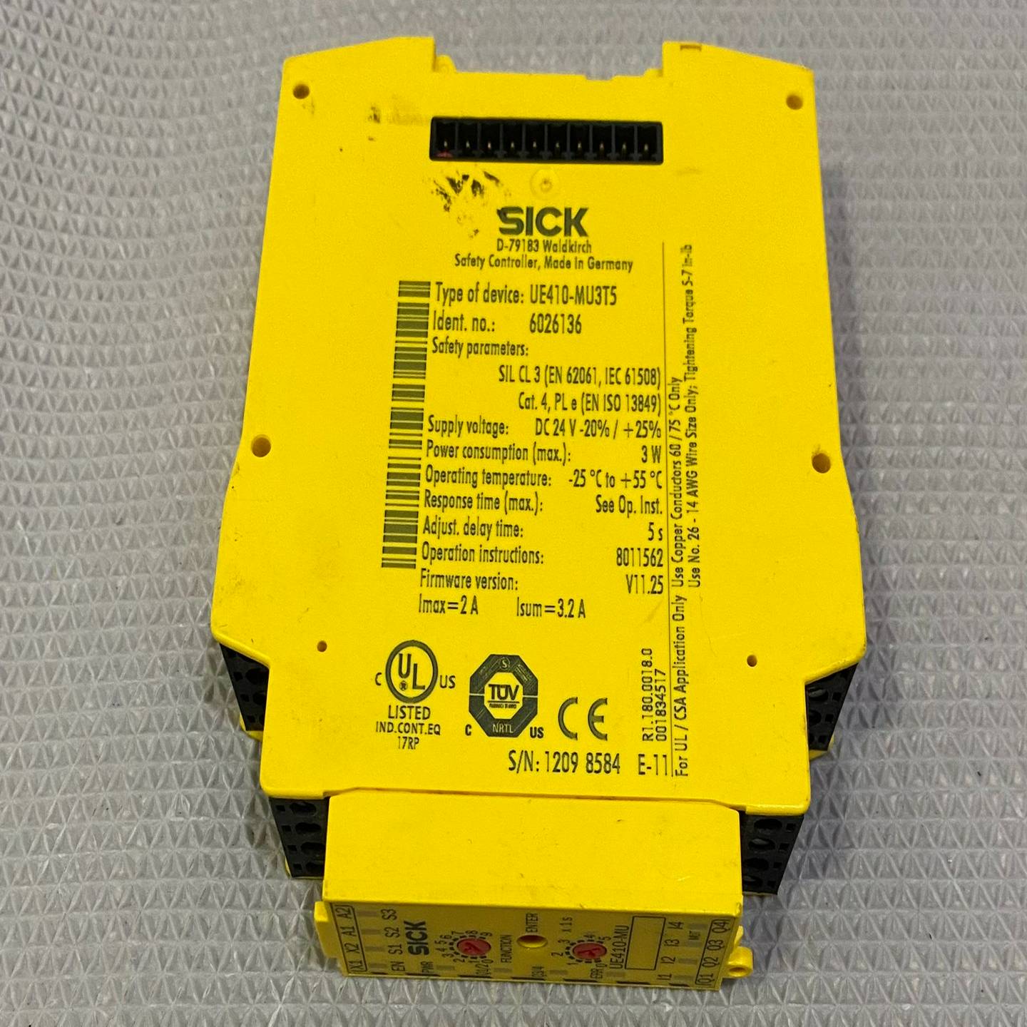 UE410-MU3T5德国西克SICK安全继电器6026询价