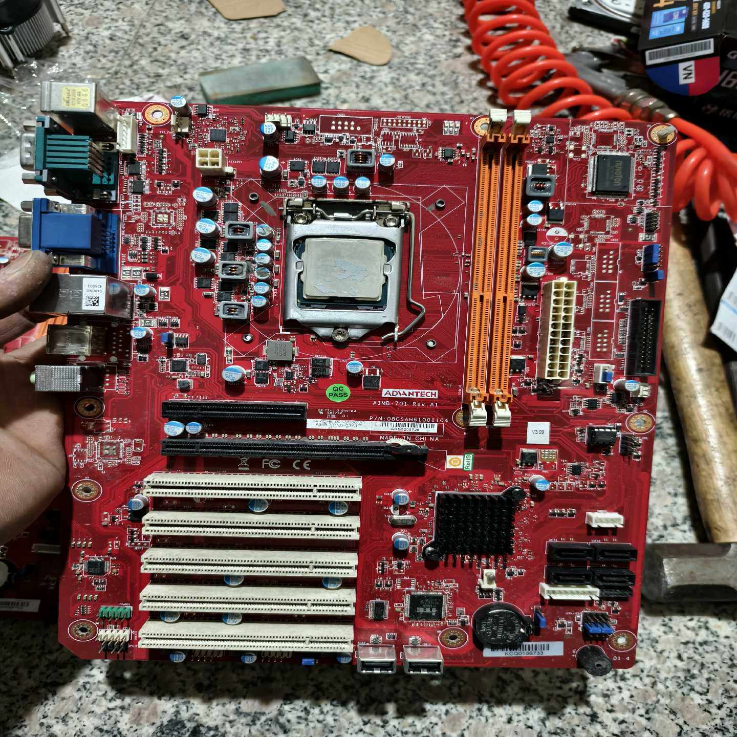 研华AIMB-701Rev.A1工控机主板，单网口，成色不询价