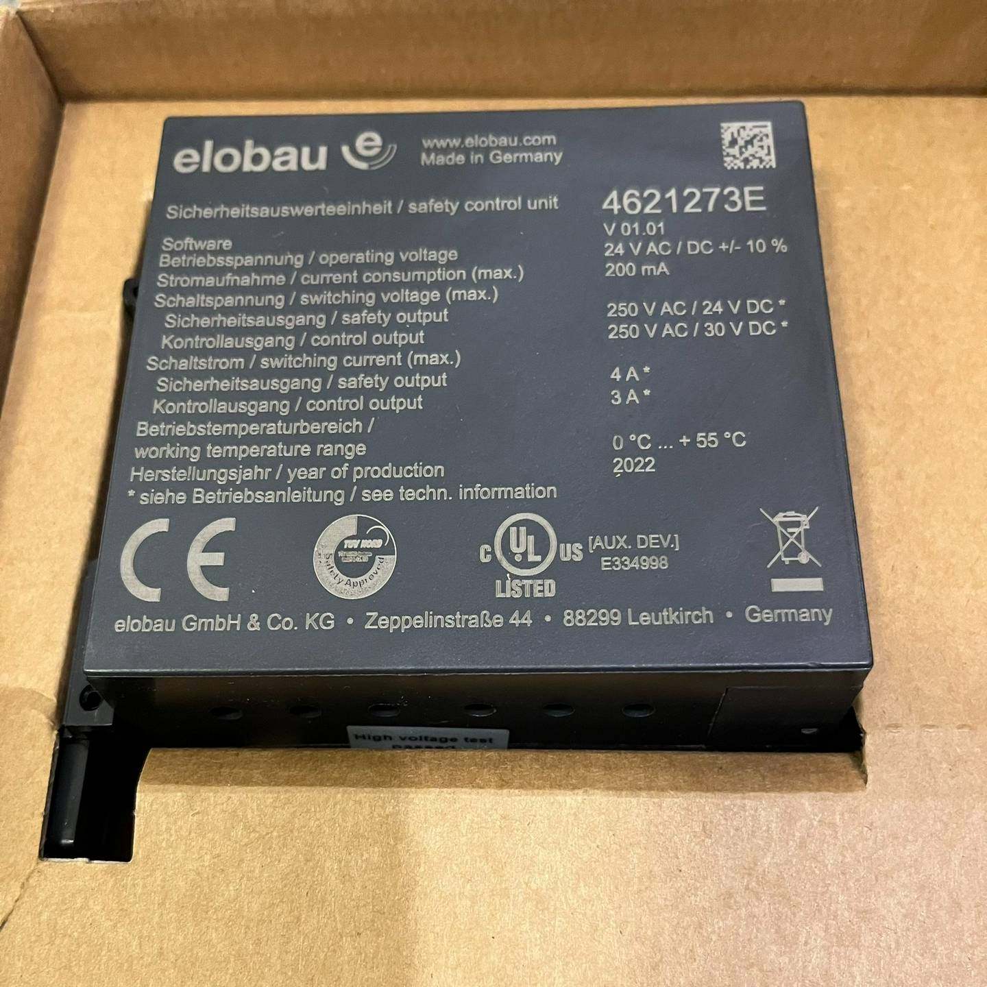 elobau安全继电器4621273E462121H1询价