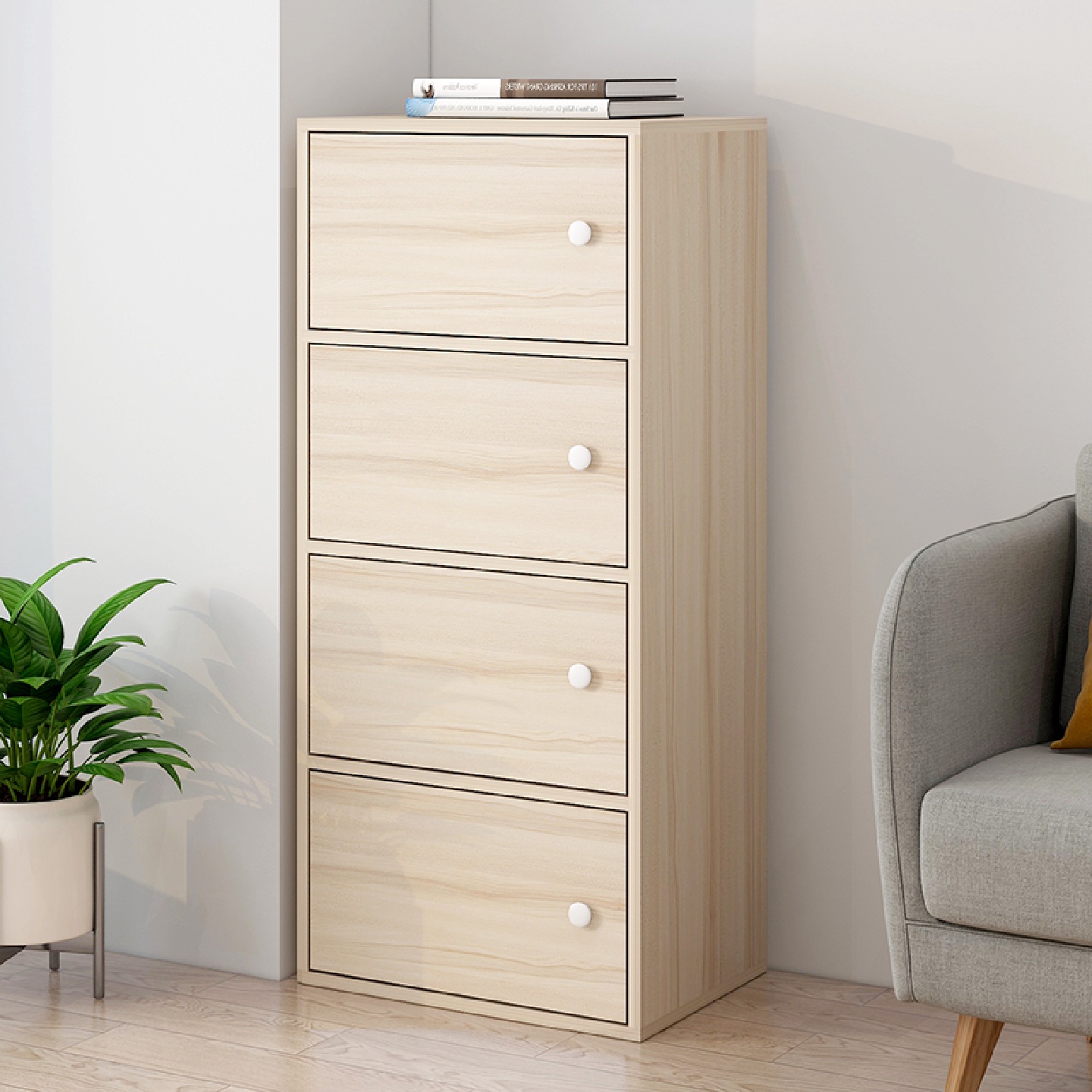 五斗柜收纳柜卧室立柜家用简约橱抽屉式客厅靠墙置物小柜子储基通