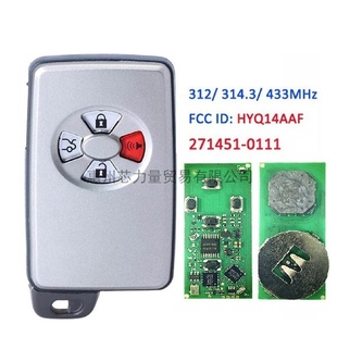 適用于豐田阿瓦隆4鍵智能卡271451 07030 0111HYQ14AAF89904