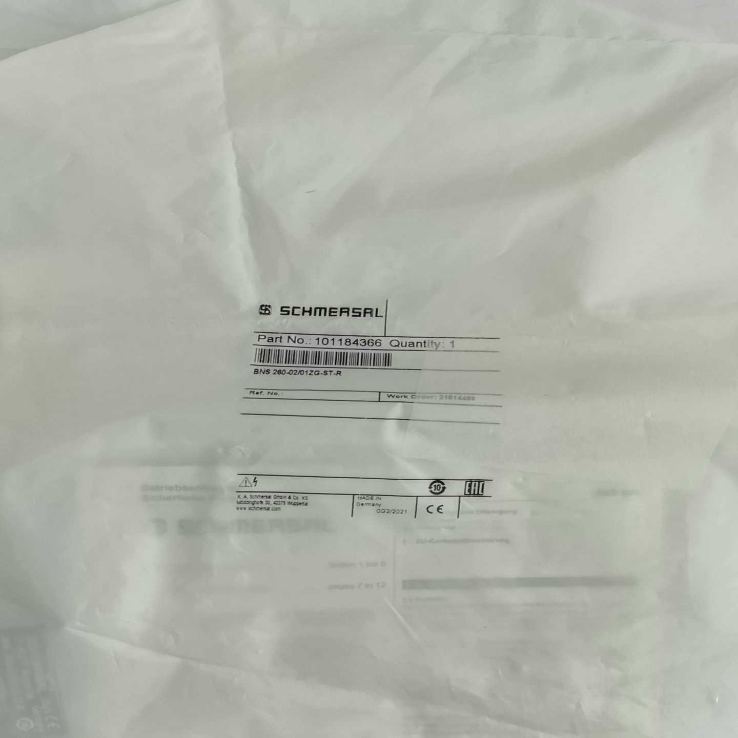 SCHMERSAL施迈赛BNS 260-02/01ZG-ST~询价