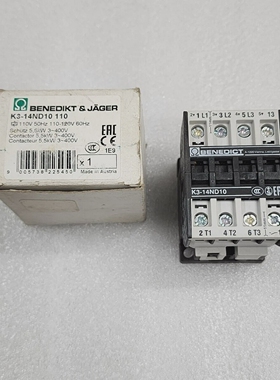 BENEDICT&JAGERK3-14ND10110MAGNETICCONTACTOR14A110-12