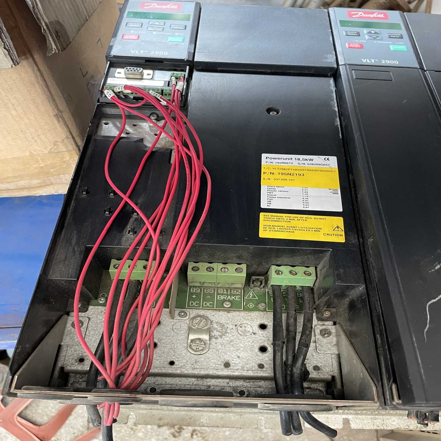 丹佛斯2900-11KW变频器一台VLT2980PT4B20--议价商品