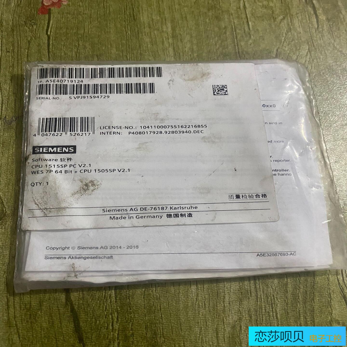 plc 1515sp配件A5E40719124