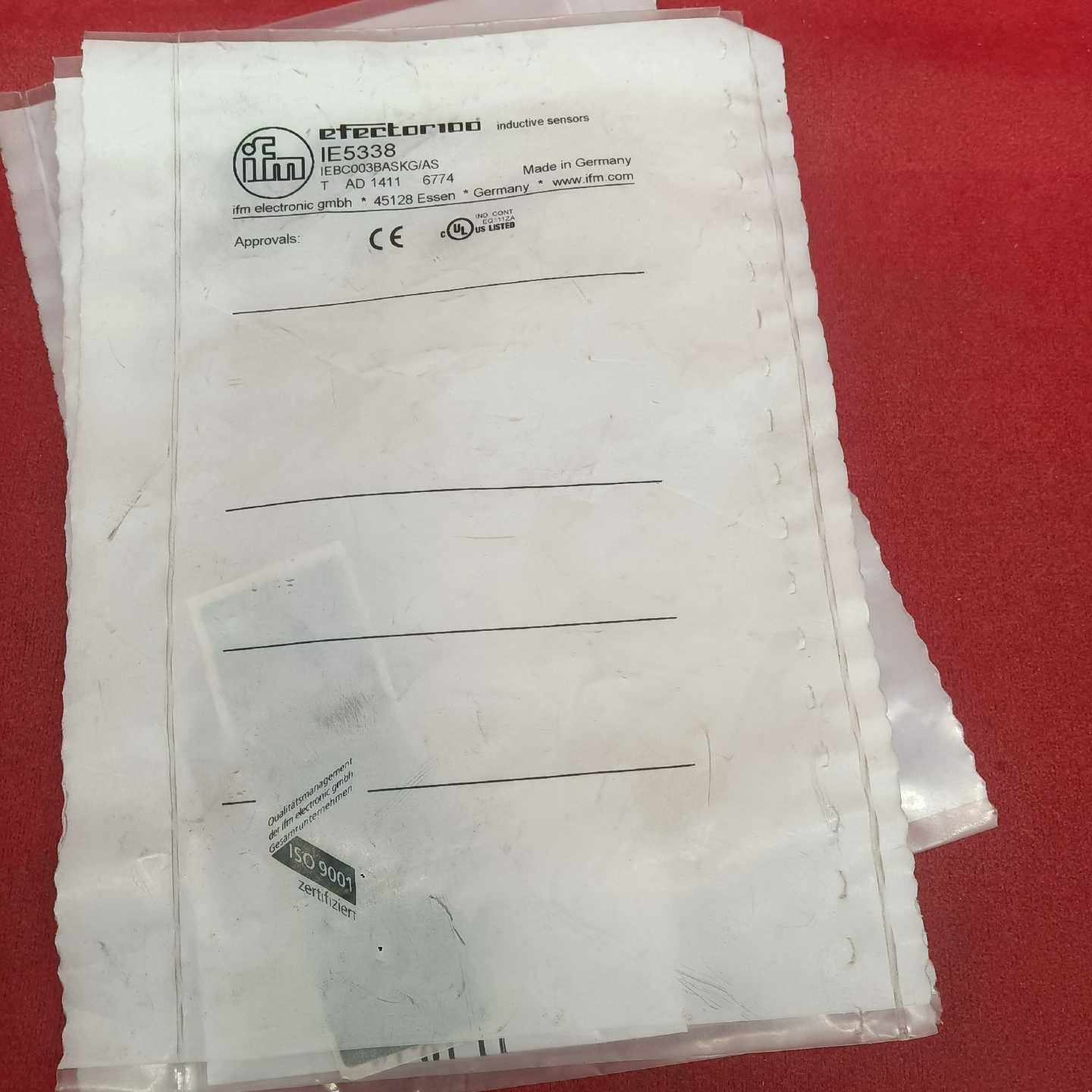 (重工机械)全新易福门传感器工程剩余27个