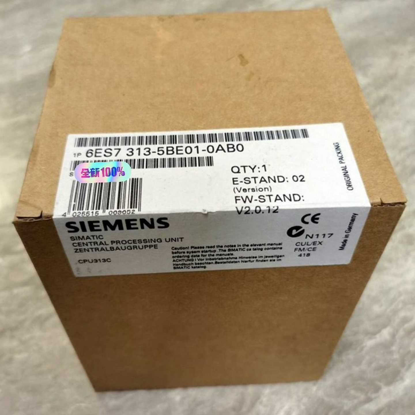 未开封6ES7313-5BE01-0AB0 当天发(佳毅工控)