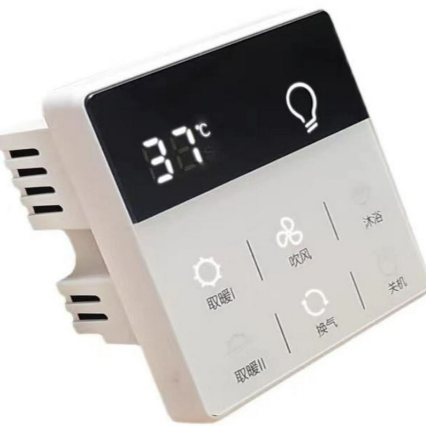 浴霸智能触摸屏触控开关五合一浴霸无线液晶开关免布线控制器五开