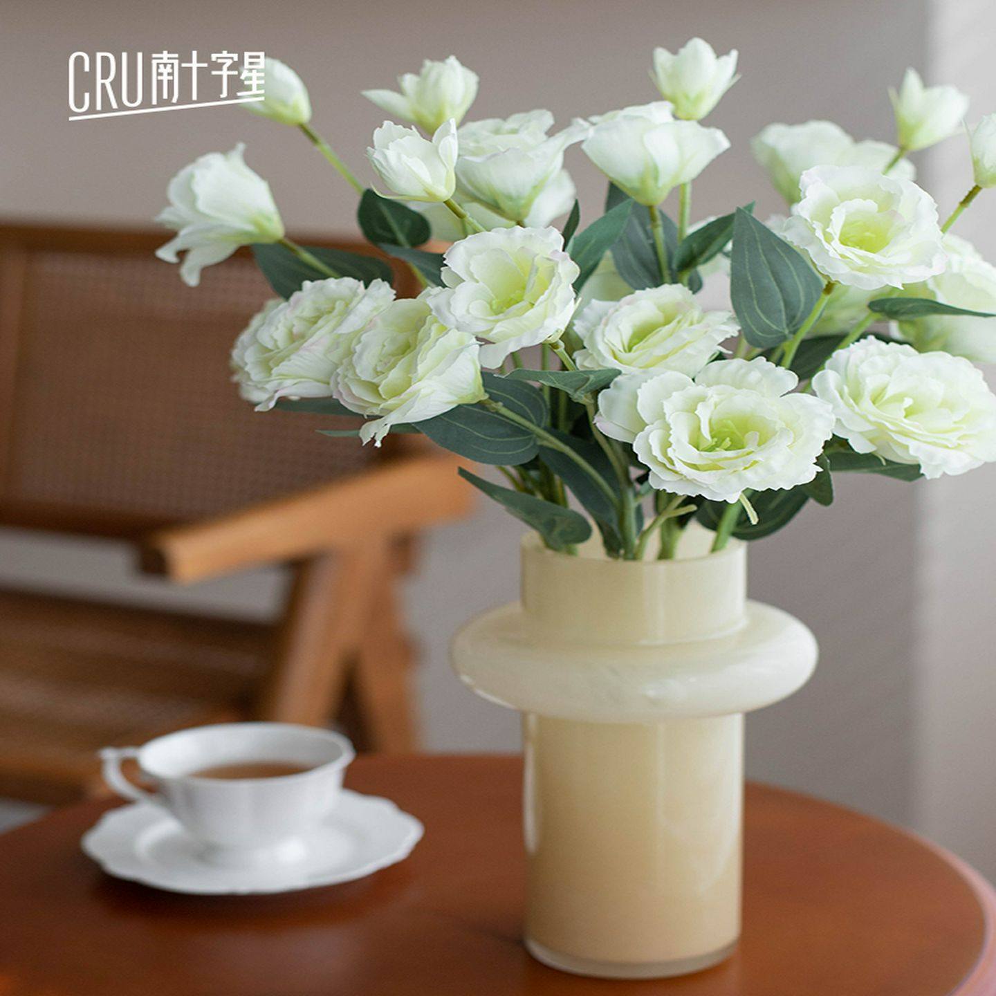 南十字星洋桔梗彷真花摆件客厅假花干花摆设绢花餐桌花装饰摆花