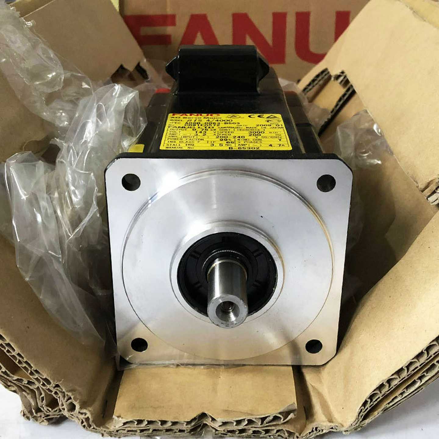 NUCeB00IS发那科伺服电机6BA0A06B3B350FA634000B2063504B