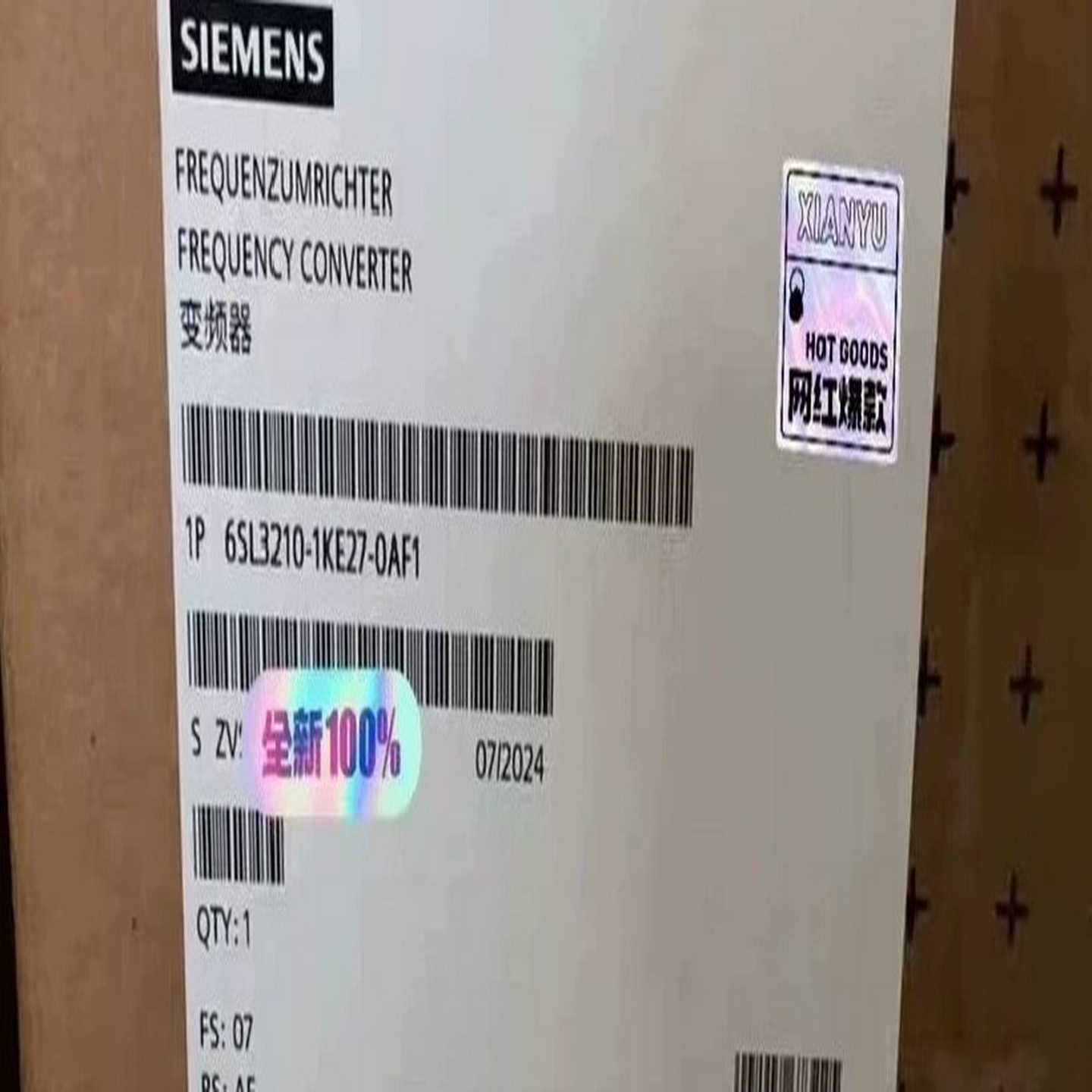 全新原装正品6SL3210-1KE27-0AF1西门子变频器--议价商品