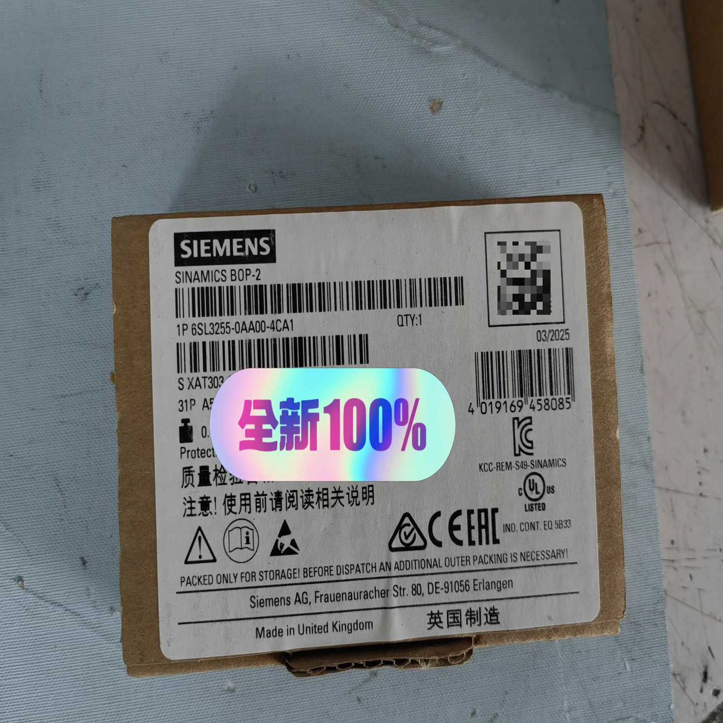 变频器面板6SL3255-0AA00-4CA1未询价