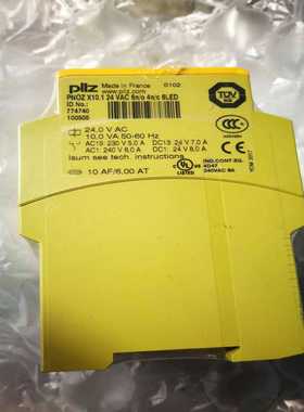 皮尔兹PILZ安全继电器774740 PNOZ X10.1拍前询价