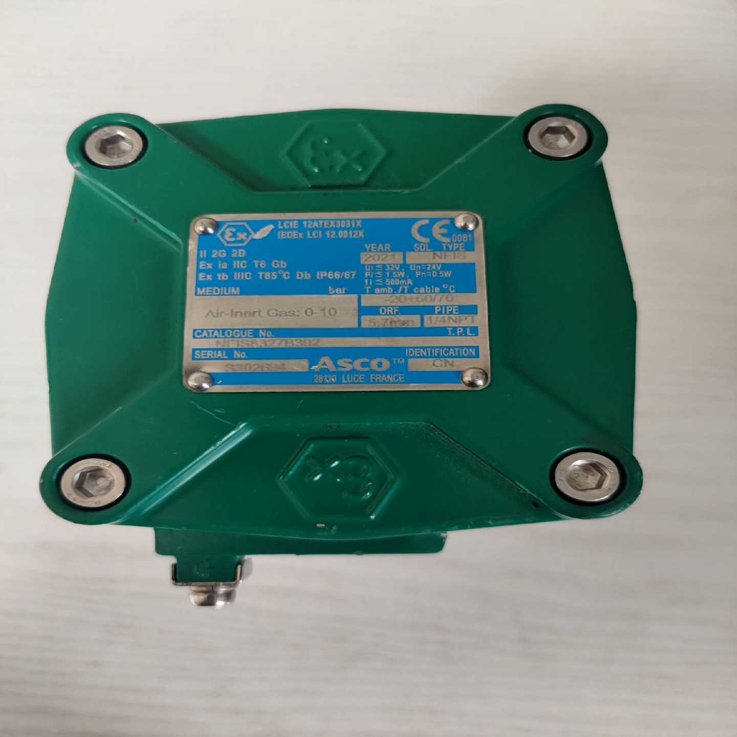 ASCO防爆电磁阀NFIS8327B302，2021年产品，【博航商行】