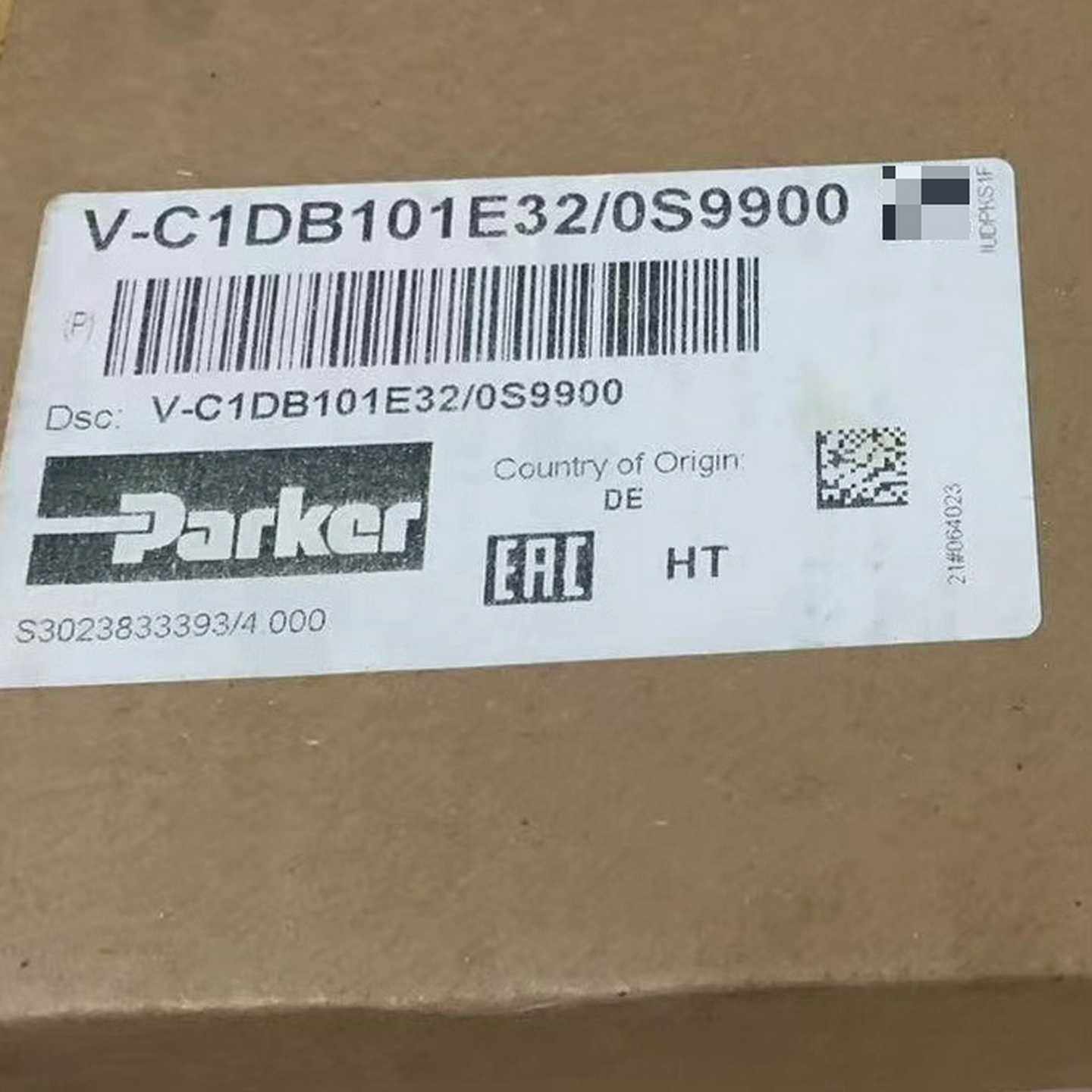 V-C1DB101E32/0S9900派克单向阀原装进口现货