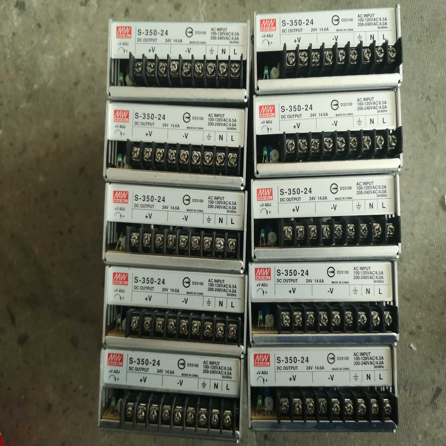 二手原装拆机铭伟S-350-24电源输出24VDC成色如图-议价