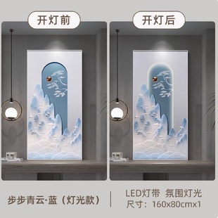 饰画走廊入户过道挂画新中式 福雕家饰玄关批发产品立体浮雕装
