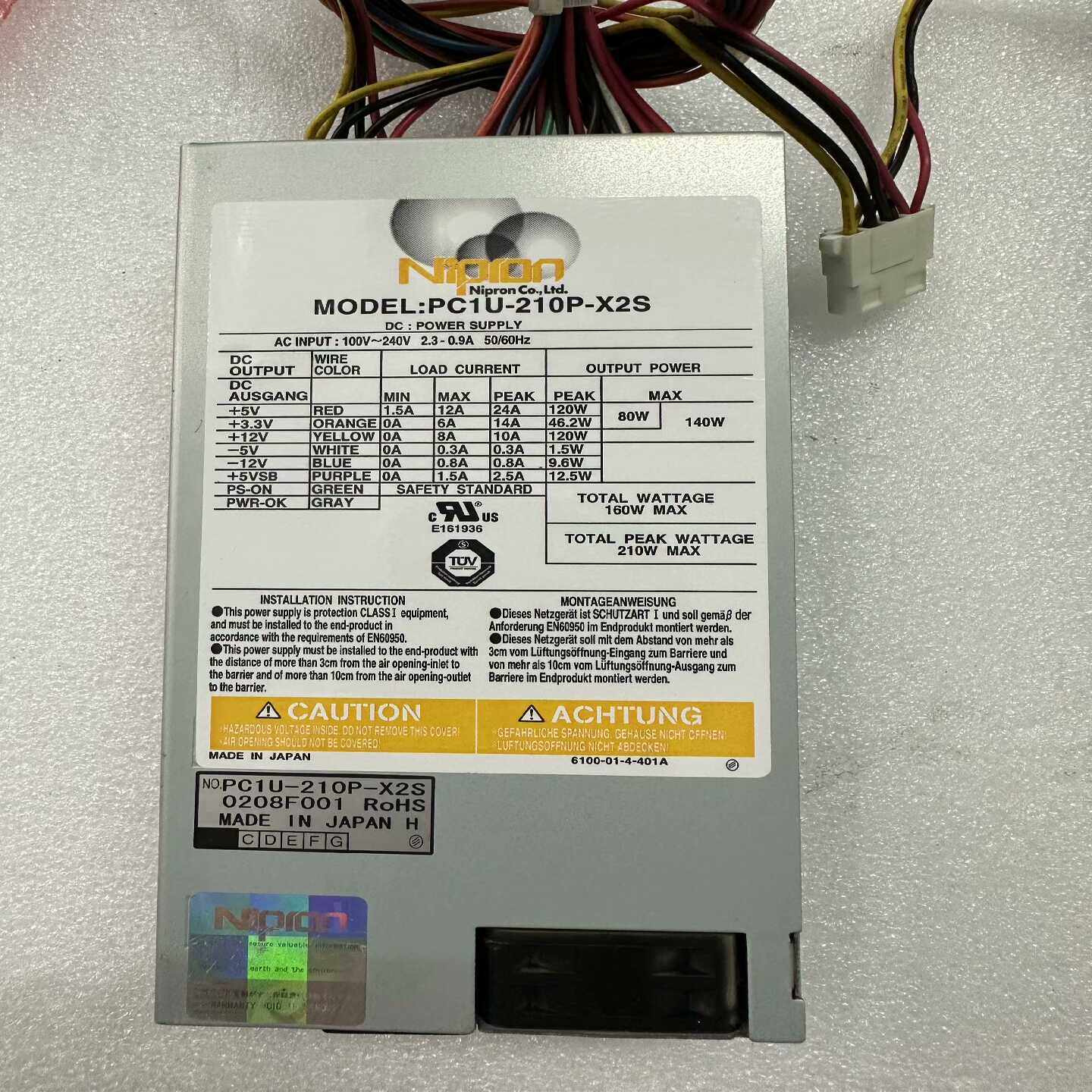 Nipron工控机电源PC1U-210P-X2S现货-议价