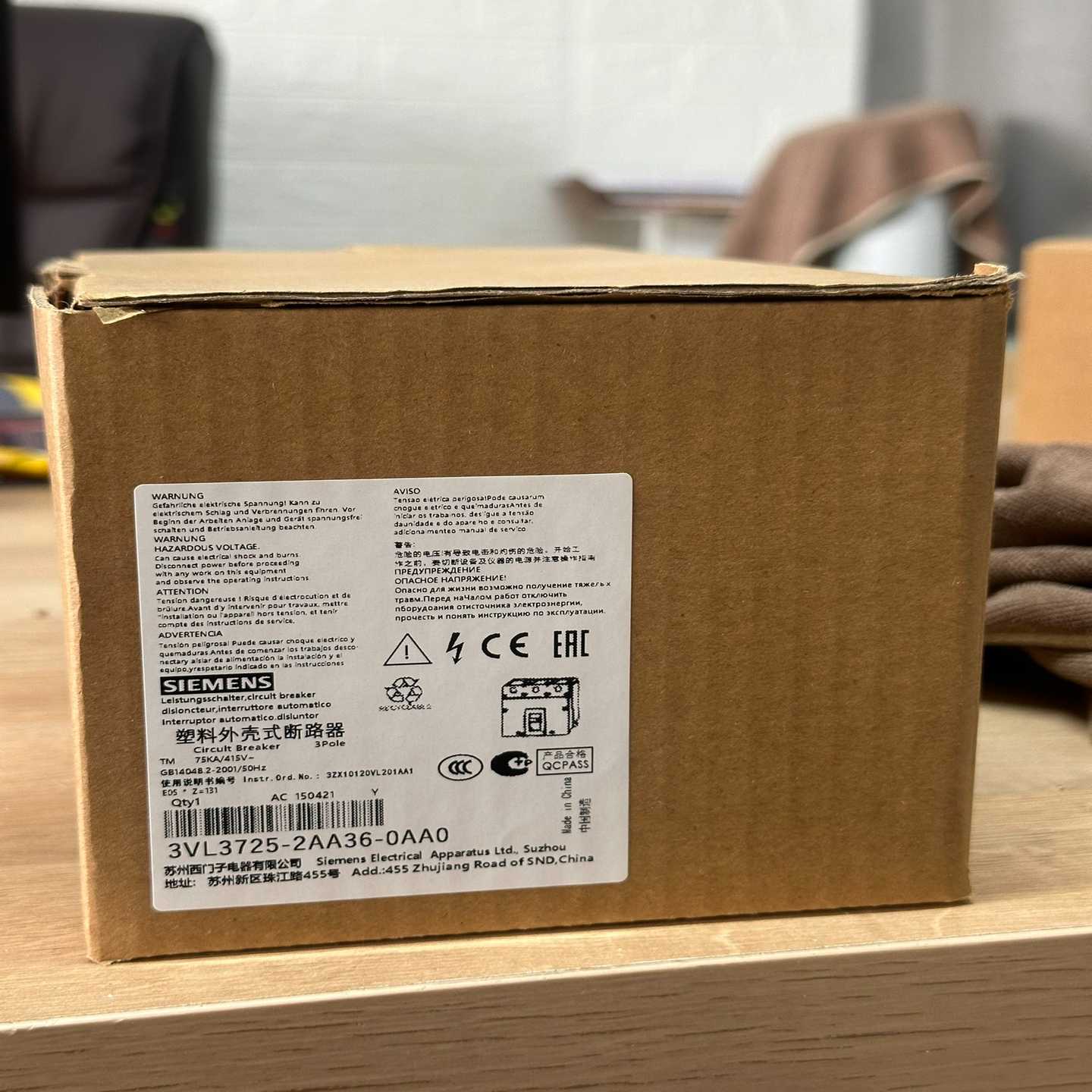 塑壳断路器3VL3725-2AA36-0AA0询价