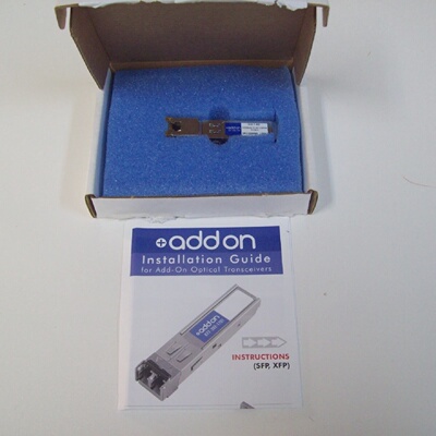 ADDON GLCTAO 1000BASETX SFP TRANSCEIVER MODULE  BRAND NEW  F