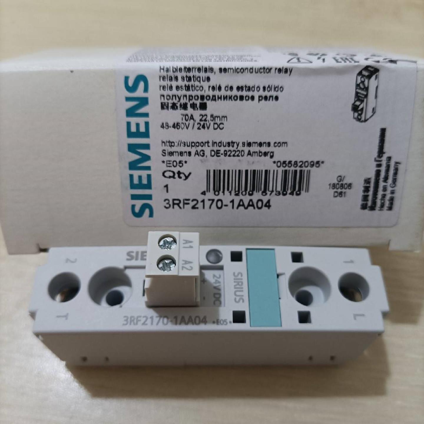 3RF2170-1AA04西门子固态继电器全新原装现货包邮