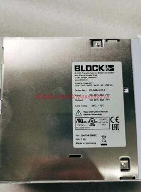 BLOCK PC-0324-100-0开关电源BLOCK USTE 1002X12变压器