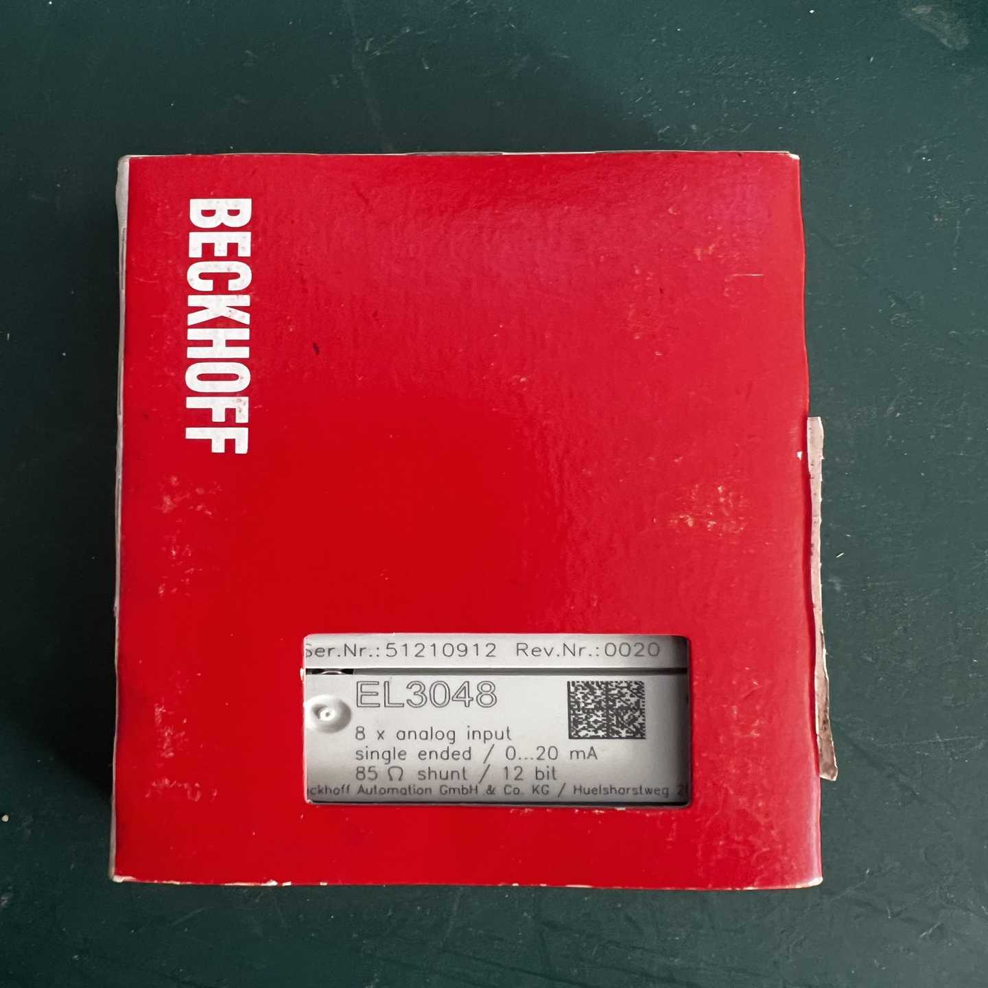 倍福EL3048全新原装正品未拆封，8路模拟输入，支持单端0--议价商