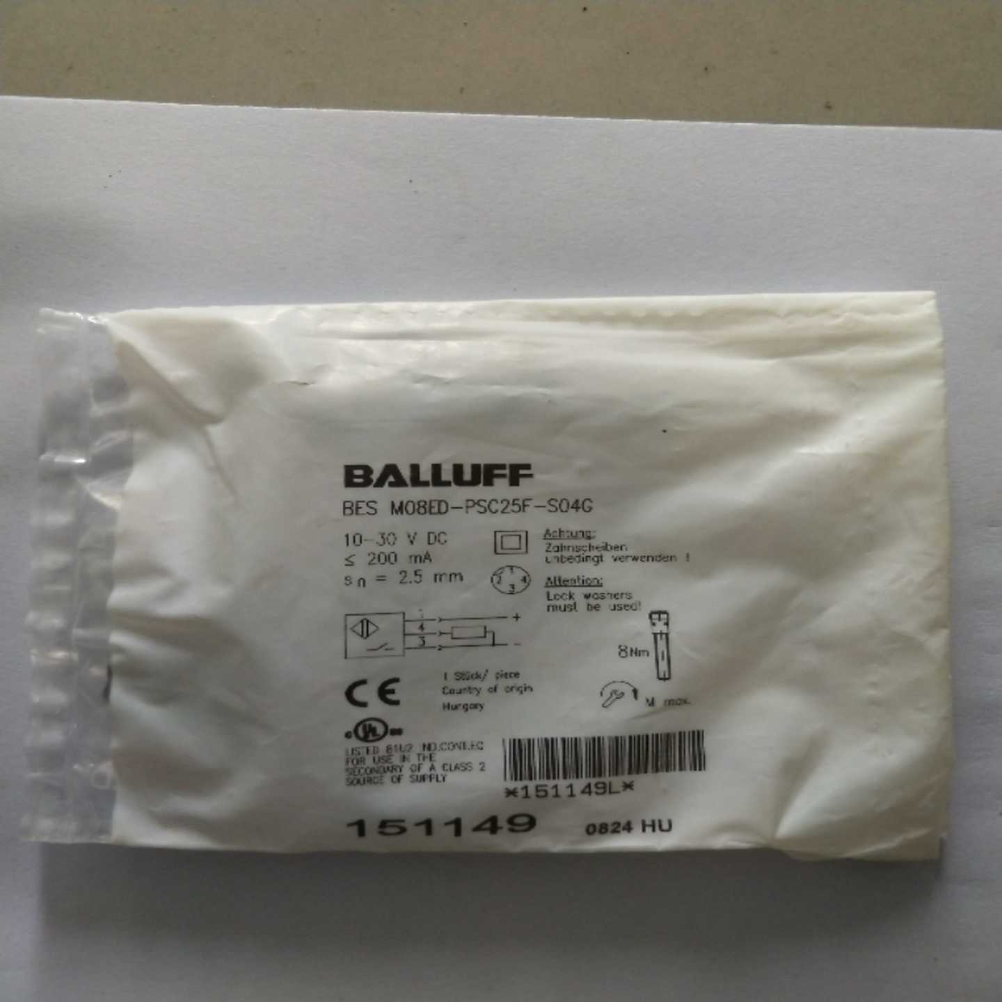 配件全新原装巴鲁夫 BES M08ED-PSC25F-S04G 现货议价