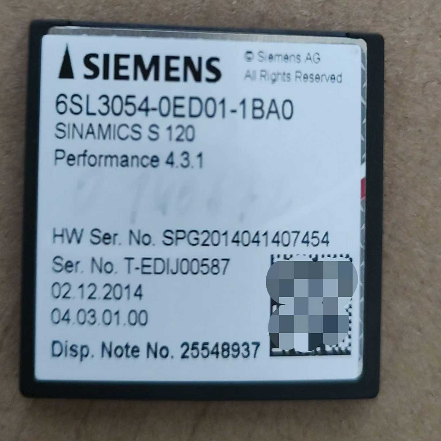 6SL3054-0ED01-1BA0，西门子cf卡，--议价商品
