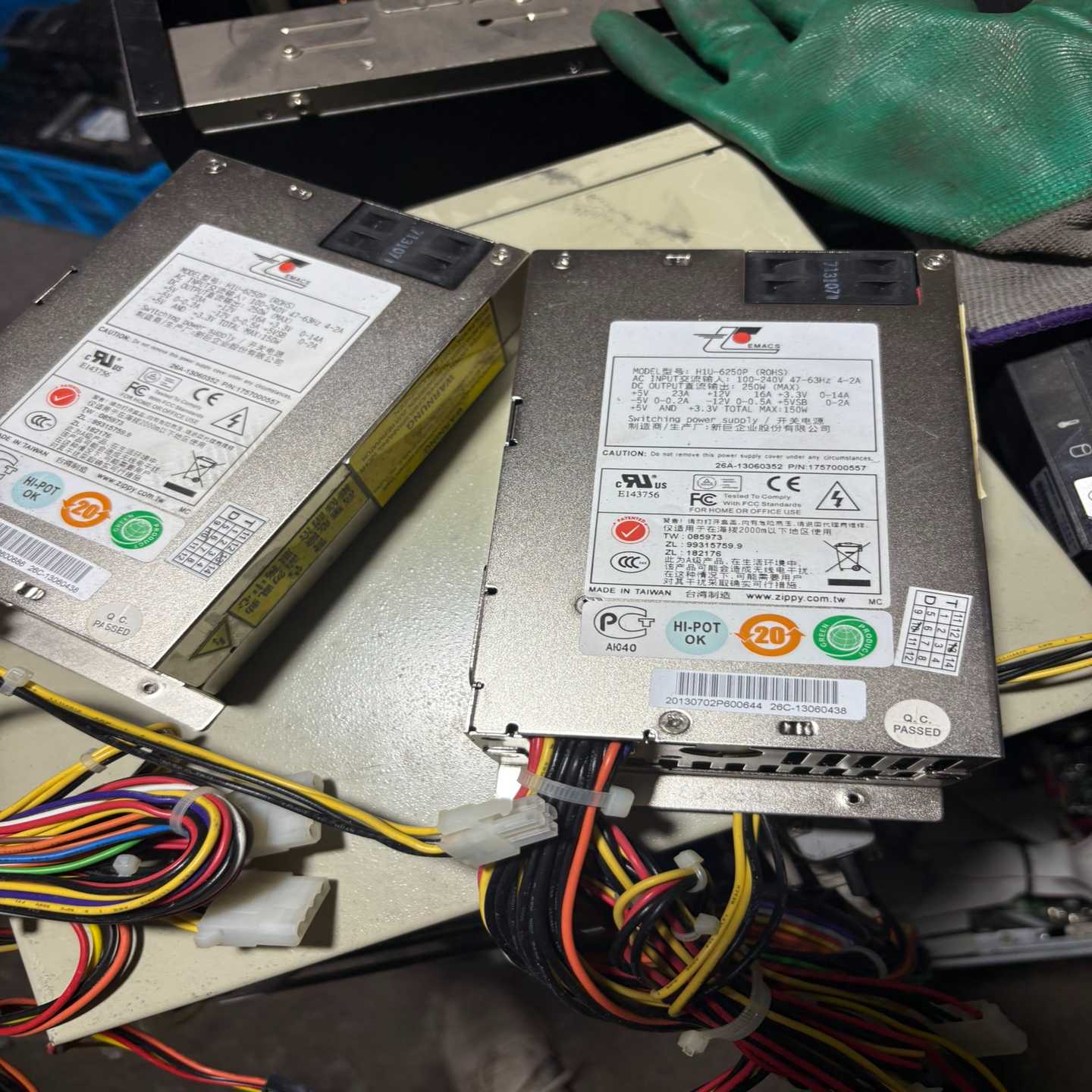 【请询价】原装正品新巨工控机设备电源H1U-6250P 1U电源 拆机