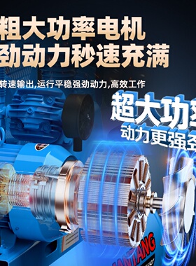 ll空压机大型380V工业级高压气泵220V小型打气泵汽修喷漆空气压缩