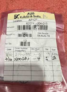Kulicke&Soffa配件，型号62074-1004--议价商品