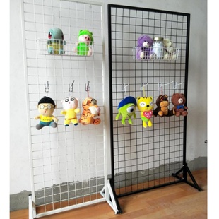 铁艺网架落地移动网片幼儿园作品展示架饰品展会铁丝网王涛一 立式