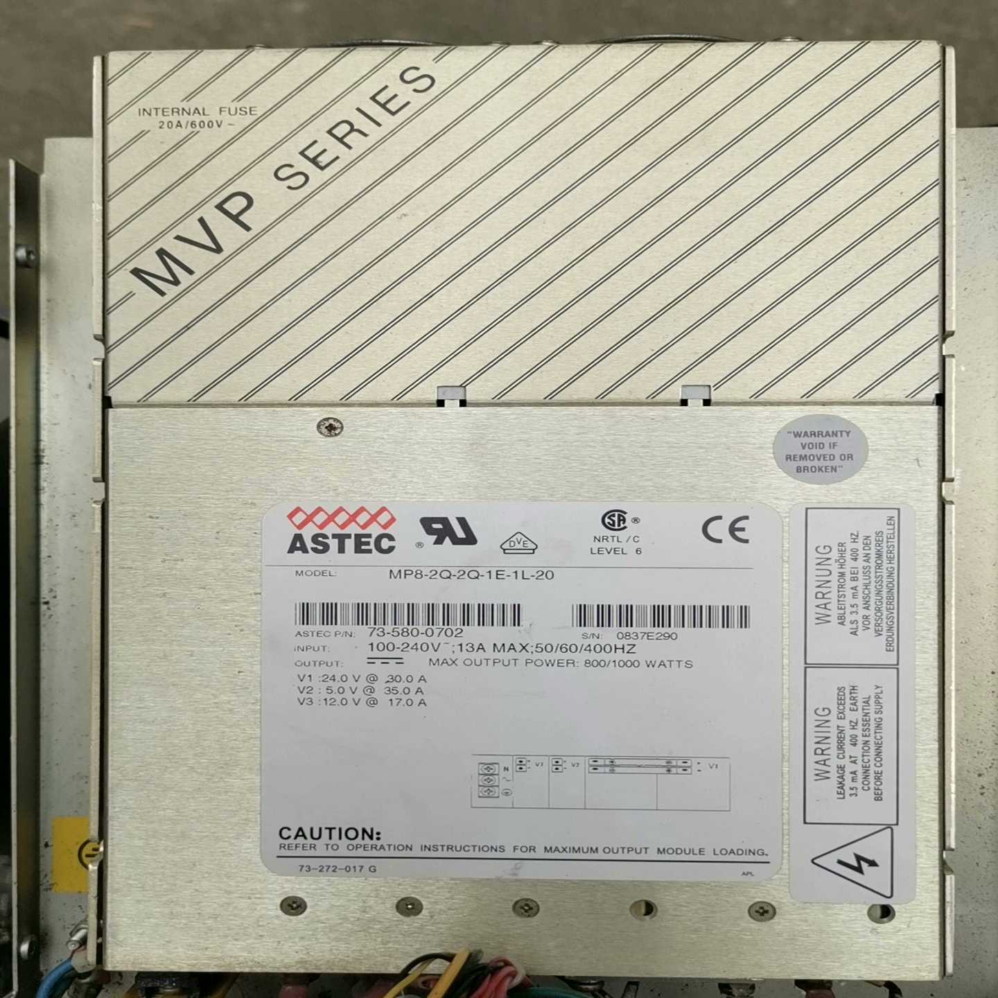 ASTEC/雅达 MP8-2Q-2Q-1E-1L-20 电源（地坛设备）