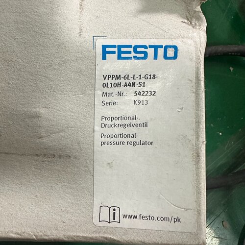 询价/费斯托FESTO比例压力阀VPPM6LL1G180