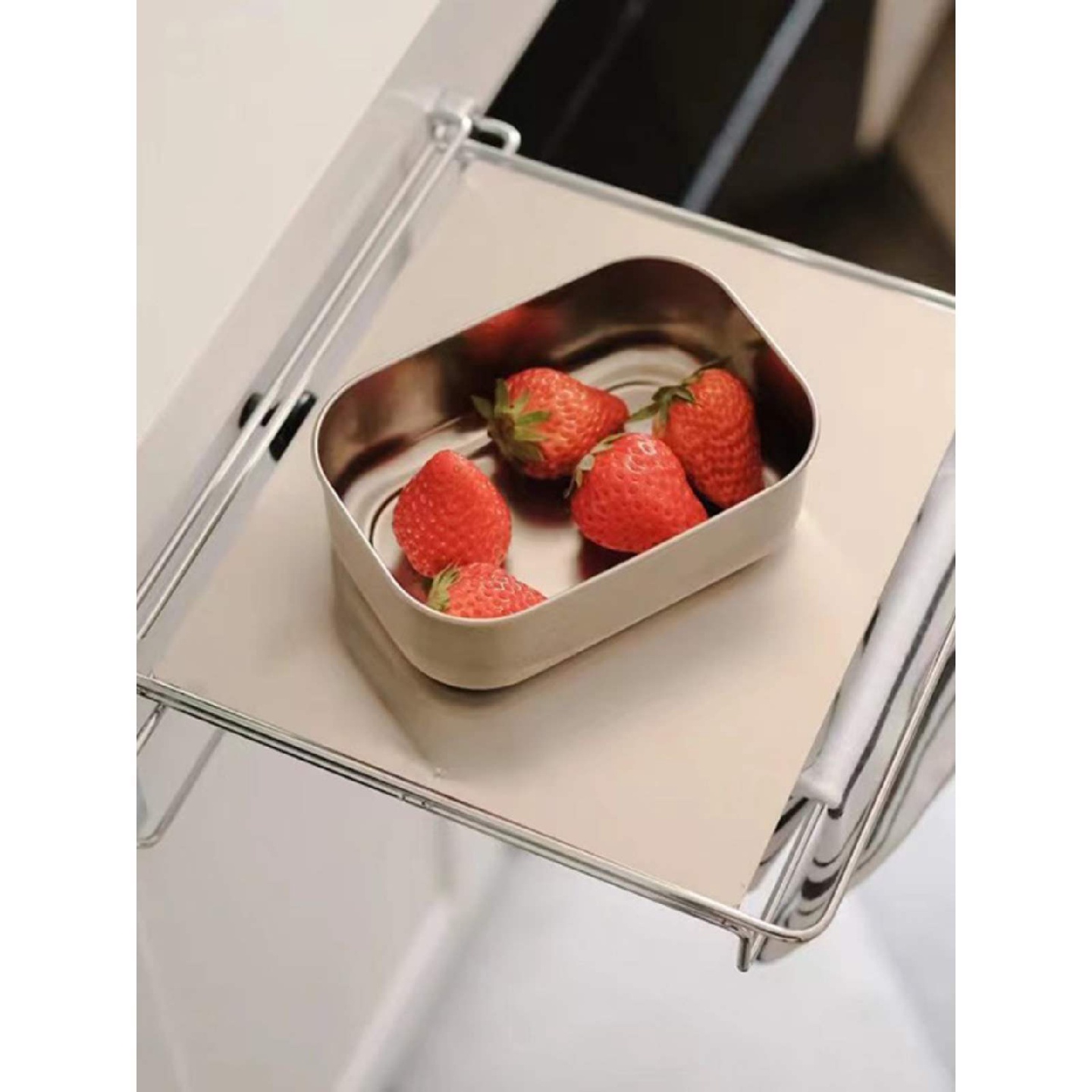 可折叠台面置物架橱柜门不锈钢厨房悬挂桌板收纳台隔板锅新品