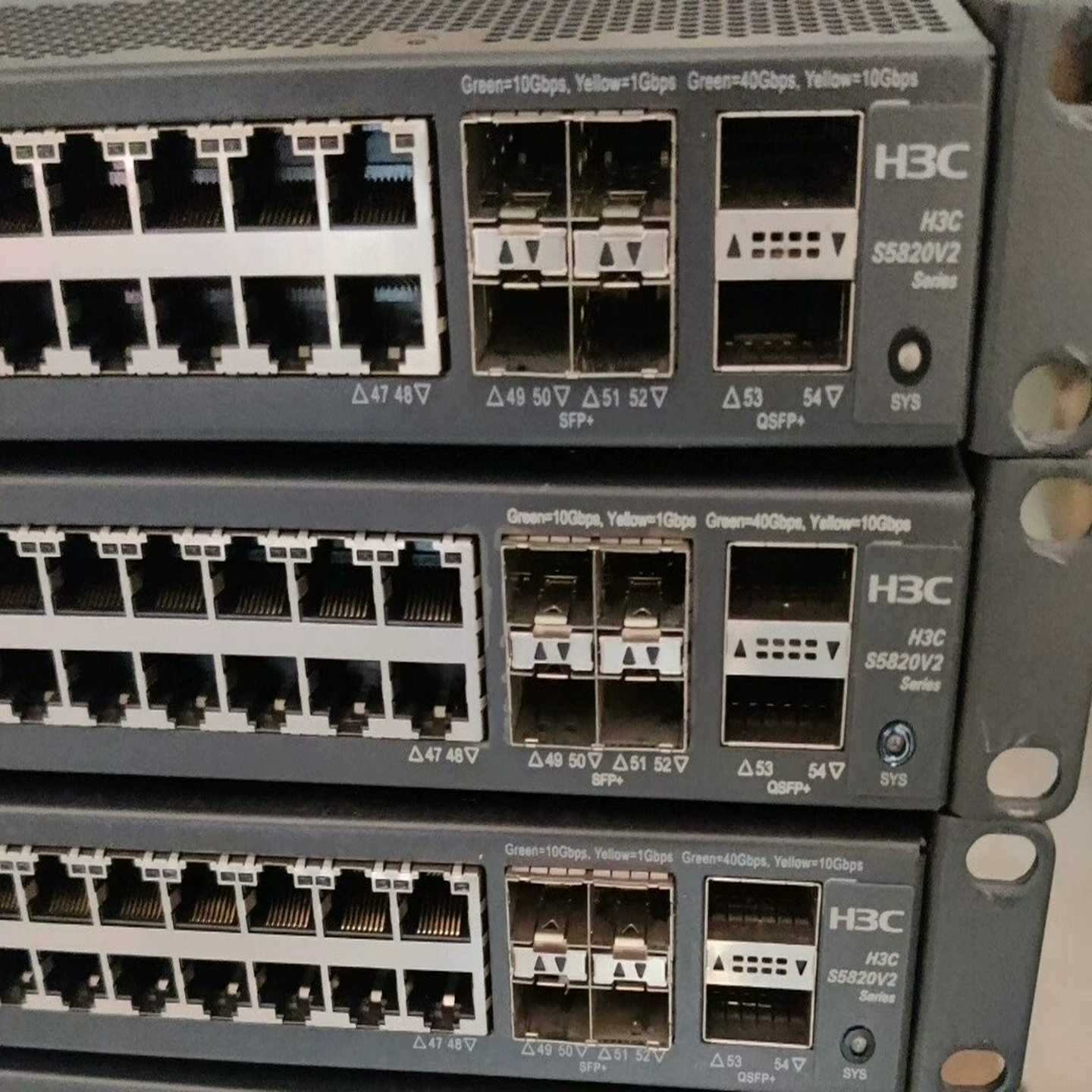 华三S5820V2-54QS-GE，48千兆电口4个万兆光口--议价商品