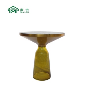 玻璃茶几 麦古现货铃铛茶几BellCoffeeTable透明茶几色彩时尚