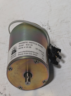 PlacidB10-18磁性粒子制动器18伏,38OHMS,2.36英寸OD
