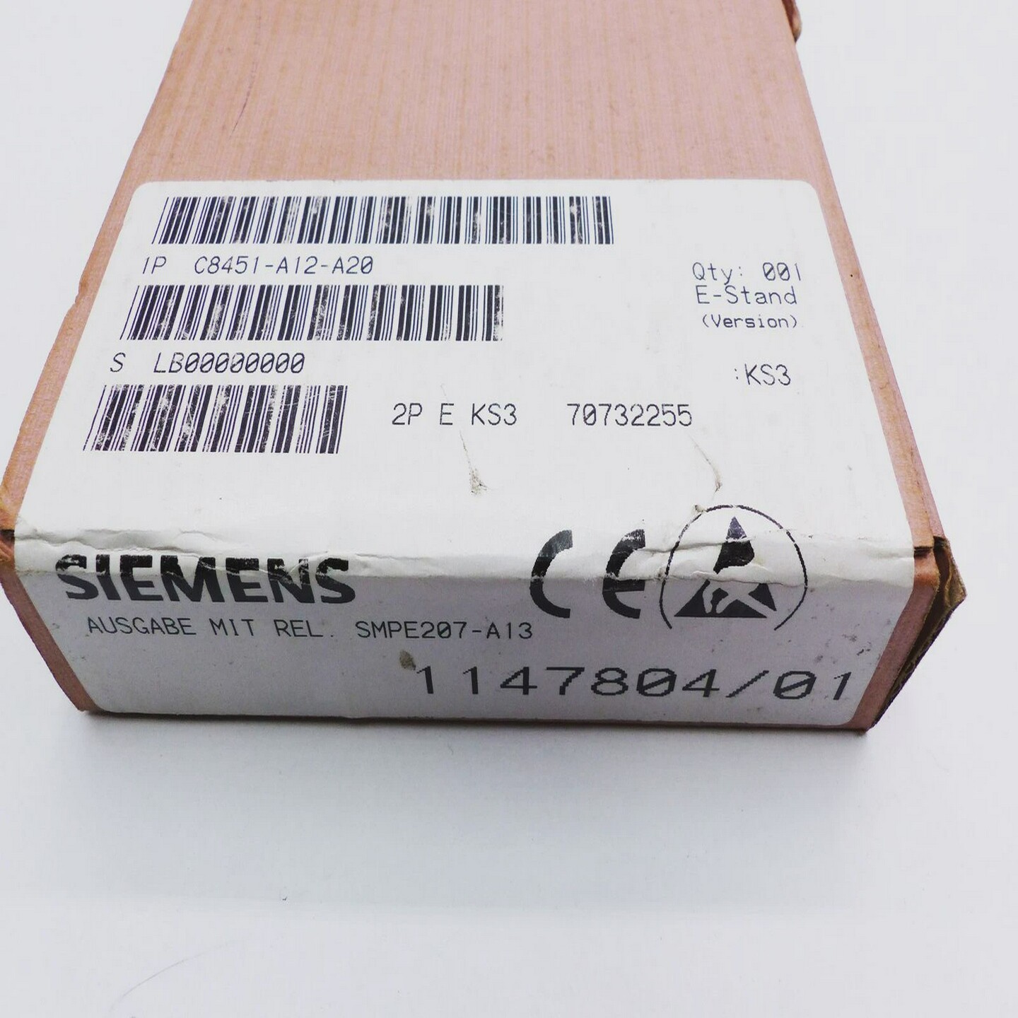 SiemensSMPE207-A13C8451-A12-A20Version:KS3AusgabemitR