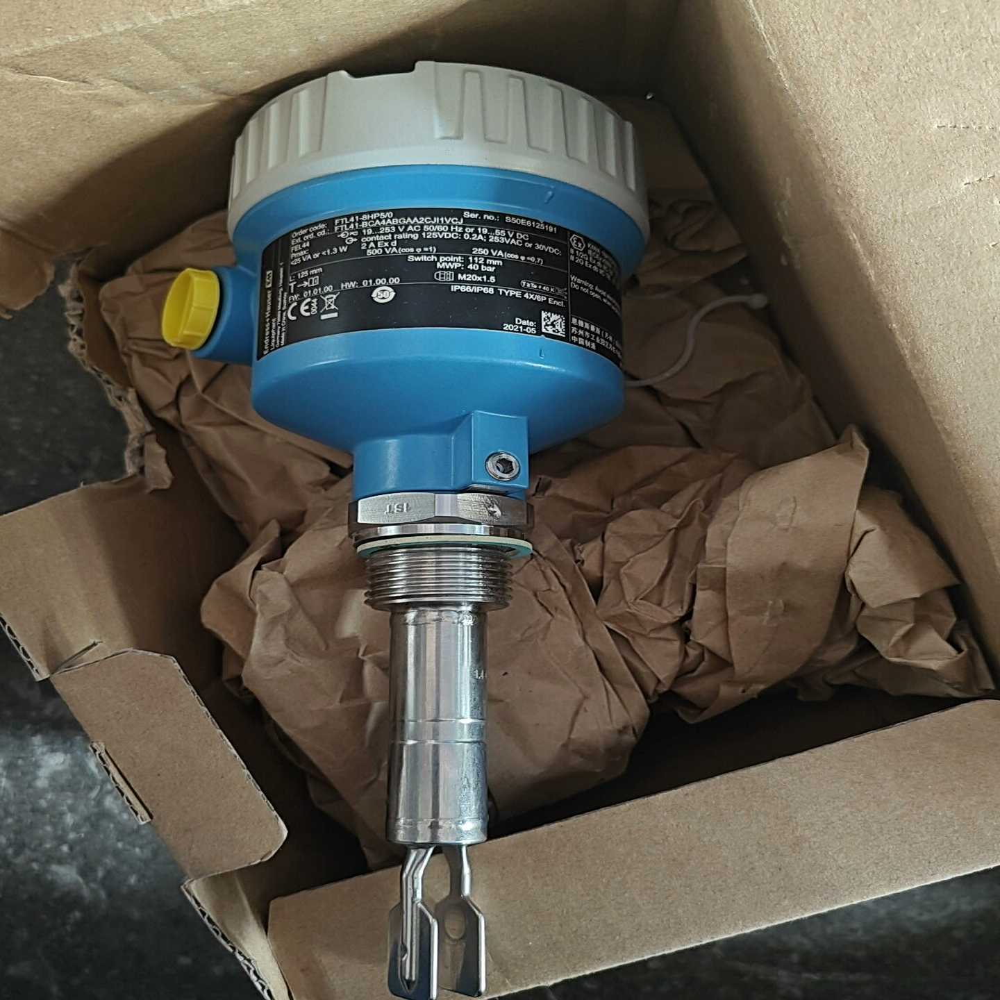 询价德国EH恩德斯豪斯音叉液位开关，型号FTL41-8HP5/