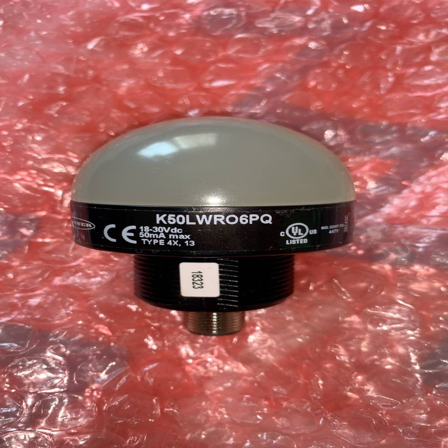 邦纳BANNER，半球形指示灯K50LWR06PQ，全新-议价