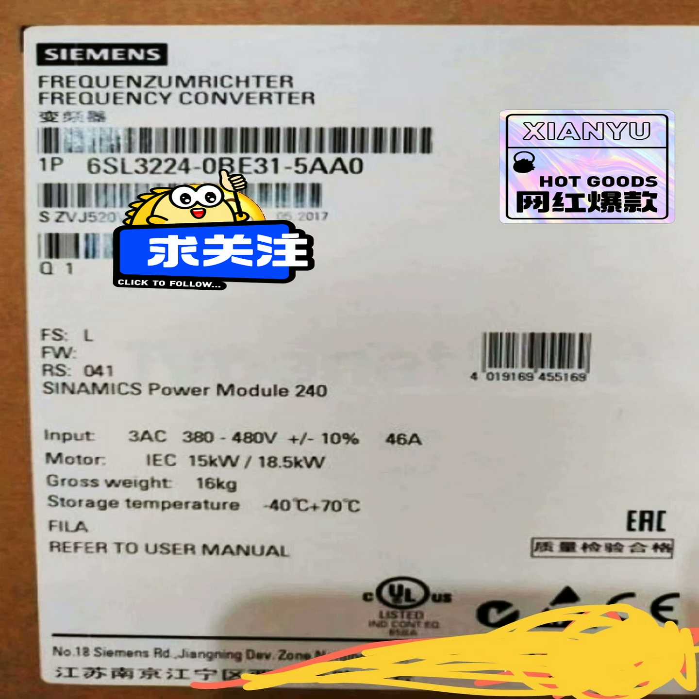 PM240变频器6SL3224-0BE31-5AA0带询价