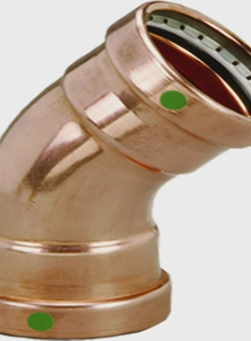 Viega20658ProPress零铅铜XL-C45度肘带3英寸PxP