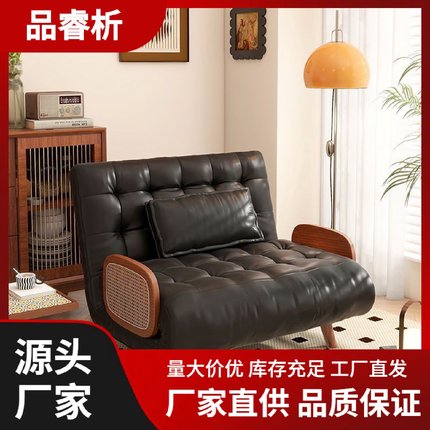 多功能沙发床阳台可折叠折叠两用客厅日式小户型伸缩实木单人双人