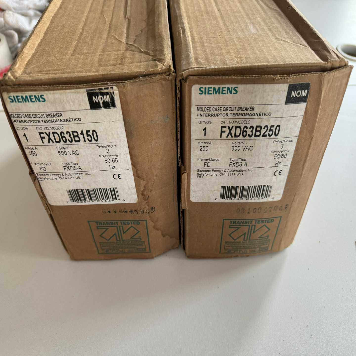 西门子断路器FXD63B250，6000元全新原装正品，2--议价商品