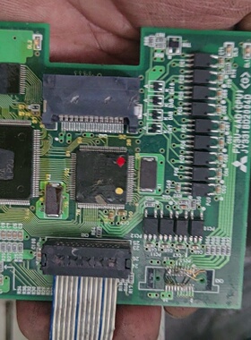 三菱FX3U4AD输入模块板子实物拍摄有破损