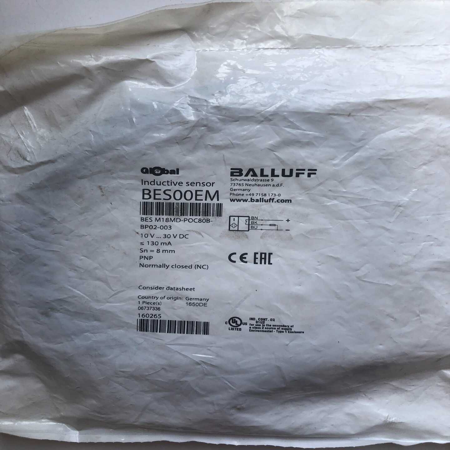 德国巴鲁夫BALLUFF【传感器 BES00EM】BES M【落红设备】